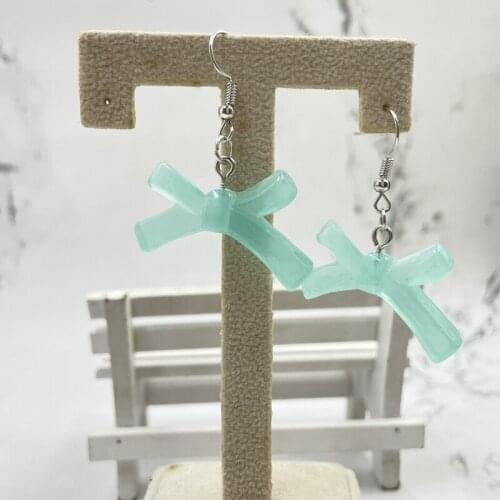 2021 new fashion Korean style flower and color bow earrings beautiful gifts for ladies