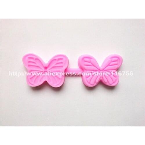 Free Shipping Butterfly Shaped Silicone Mold Cake Decoration Fondant Cake 3D Food Grade Silicone Mould Pressing Mold 029