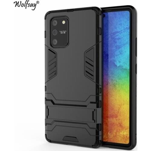 Wolfsay Cover For Samsung Galaxy S10 Lite Case Slim PC + Soft Rubber Armor Phone Case For Samsung Galaxy S10 Lite Cover Fundas