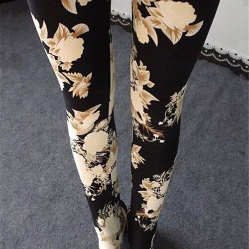 Women Sports Leggings Flowers Print Floral Yoga Leggings For Women Sport Wear Jeggings Gym Fitness Running Yoga Leggings