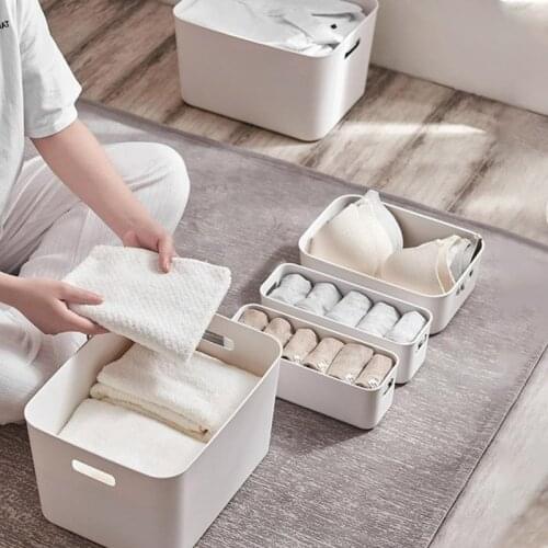 Home Organizer Storage Basket Desktop Storage Box Bathroom Jewelry Snack Sundries Cosmetic Plastic Kitchen Storage Organization