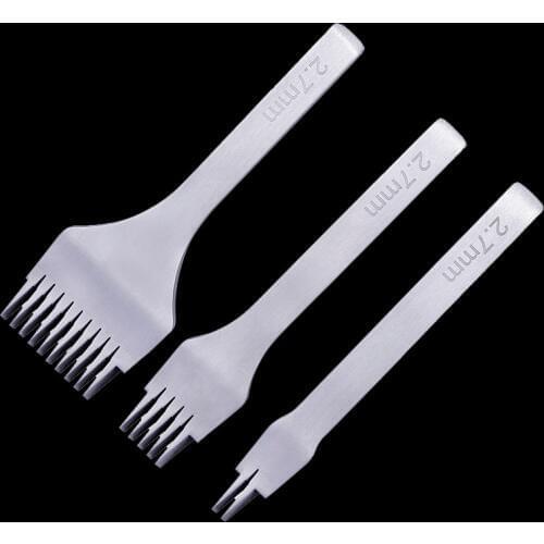 MIUSIE 1Pcs 3.38/3.85/3.0/2.7 mm French Style Leather Craft Hole Punches Stitching Punch Tool Leather Craft Flat Cutter