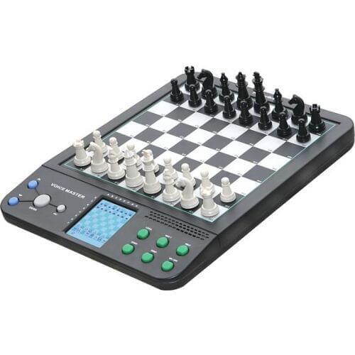 30pcs 64 Grids Push Switch Talking English Germany Enelectronic chess computer chess Magnetic travel teaching Program beginners