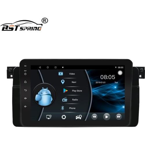 Bosstar 1din car head unit dvd player for bmw e46 m3 with gps navigation system wifi