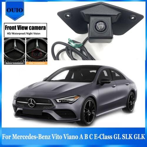 HD Car Front View camera | For Mercedes-Benz Vito Viano A B C E Class GL SLK GLK front-view LOGO Camera Night Vision Camera