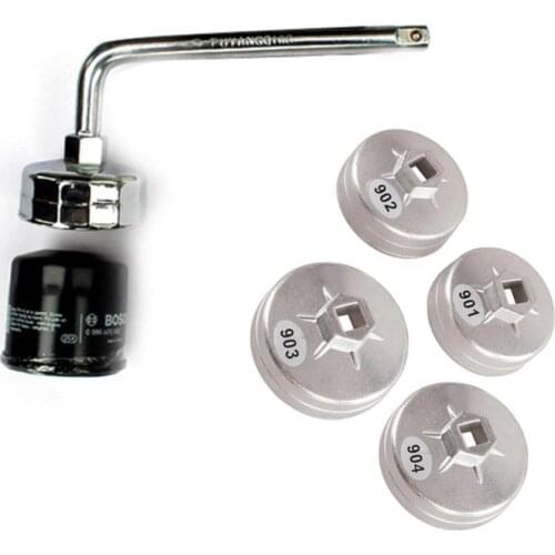 Aluminum Alloy Cap Oil Filter Wrench Car Hand Oil Filter Wrench Oil Filter Disassembly Tool for BTW /Chery /Golf Dropshipping