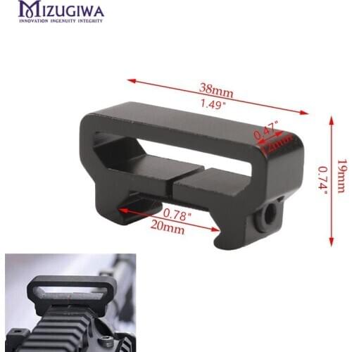MIZUGIWA Tactical Hunting Sling Attachment W 20mm Weaver Picatinny Rail Mount Adapter Scope Rifle Pistol Gun Accessories