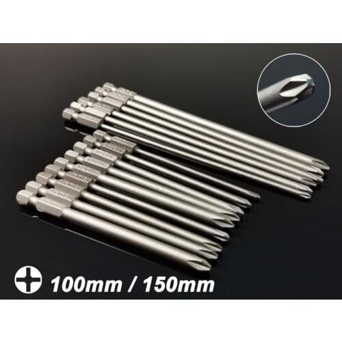 9/6Pcs Set Phillips Screwdriver Drill Bits Cross Screw Driver Bits Magnetic 1/4" Hex Shank Power Hand Tools Kit