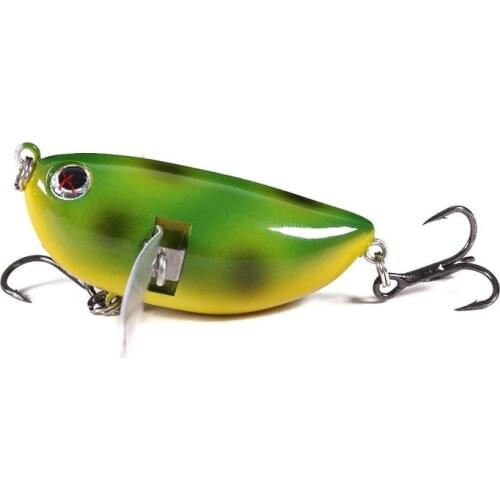 Fishing Wobble Lure Insect Bait 60MM 12.5G Two Tuned Plapper Metal Wings Bait Hard Plastic Bee Fishing Lure