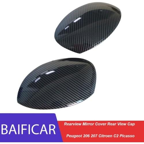 Baificar Brand New Mirror Cover Rearview Mirror Cover Rear View Cap Accessories For Peugeot 206 207 Citroen C2 Picasso