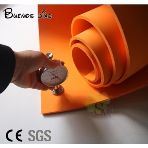 Orange color no hole Eva foam sheet,cosplay children school handmade DIY material Size 50cm*200cm