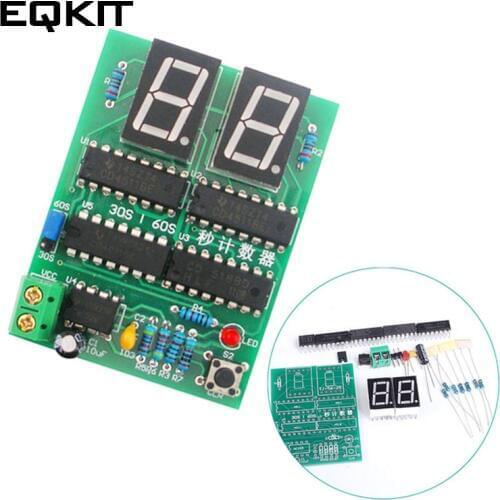 30 to 60 Seconds Counter Suite DIY Kits 2 Digit 30-60s Timer Simple Stopwatch Digital Electronic Practical Training Timer Part