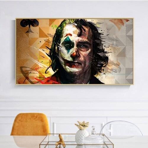 Movie Portrait Joker Posters and Print on The Wall Art Canvas Painting Joker Joaquin Phoenix Picture for Living Room Decor