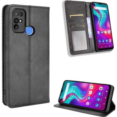 Suitable for Doogee X96 Pro flip phone case, universal Doogee X95 retro luxury wallet shockproof protective cover