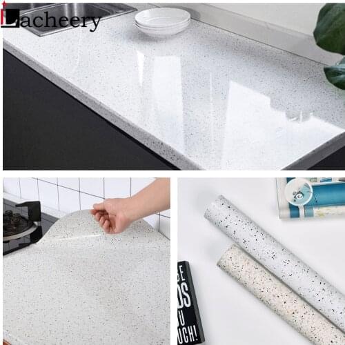 PVC Marble Wall Stickers Kitchen Countertops Waterproof Granite Decals Bathroom Tiles Self-adhesive Wallpapers Room Decoration