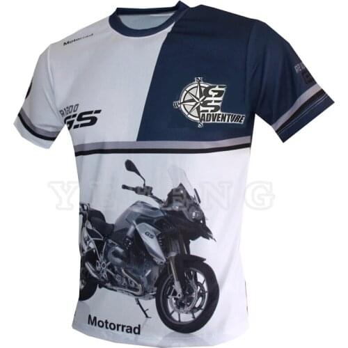 R1250 GS White Motorcycle ADVENTURE Motos Locomotive Riding Quick Dry Short Sleeve For BMW Motorrad Motocross Summer T-shirt Men