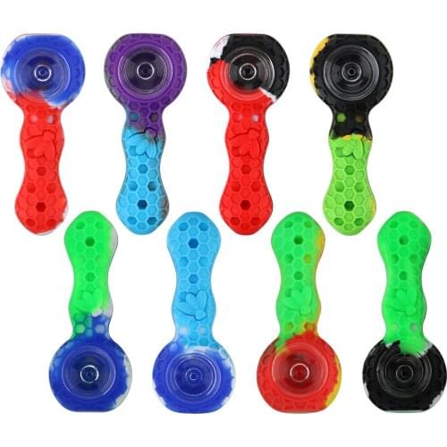 Cigarette Tubes Tobacco Herb Accessories Travel Tobacco Pipes Silicone Smoking Pipe Household Products