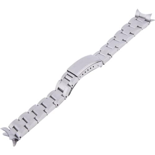 19MM Solid Stainless Steel Oyster Style Replacement Bracelet