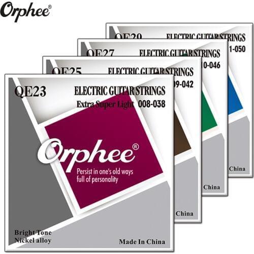 NEW Orphee Professional Guitar Strings QE Series Nickel Alloy Plated Electric Guitar Strings Replacement QE23 /QE25/ QE27/QE29