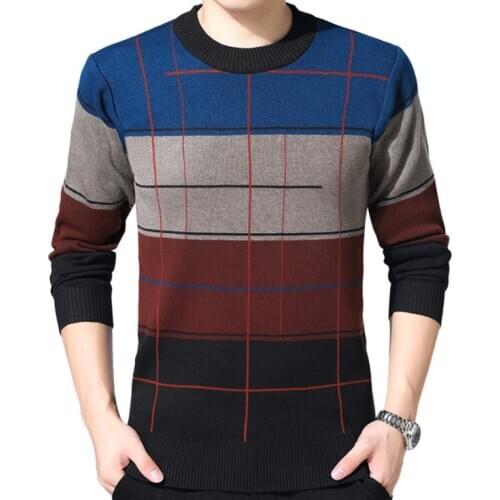 ZOEQO High Quality Casual Sweater Men men sweater winter round neck knitted sweaters slim Knitwear Sweaters pull homme