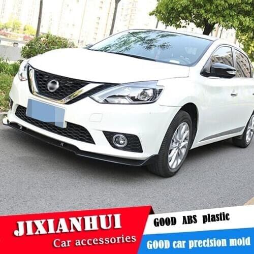 For Nissan Sentra Body kit spoiler 2016-2018 For SYLPHY ABS Rear lip rear spoiler front Bumper Diffuser Bumpers Protector