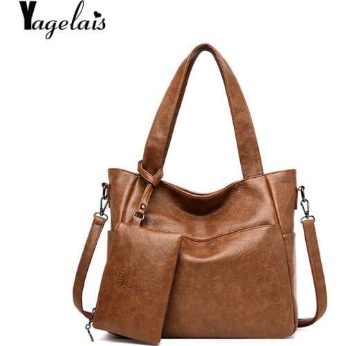 Womens Soft Leather Handbag High Quality Women Shoulder Bag Shopper Tote Bucket Bag Fashion Womens Handbags 2019 new