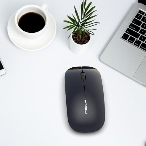 1pc Wireless Mouse USB Receiver 2019 New Ergonomic Wireless Mouse 1200DPI USB+Type-C Rechargeable Optical Mice