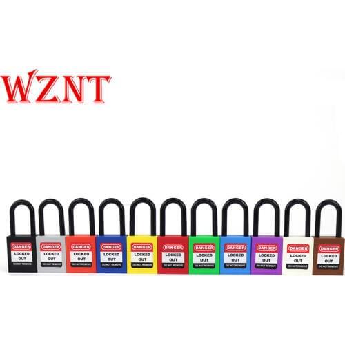 2pcs free shipping 38mm shackle High security Nylon safety padlock