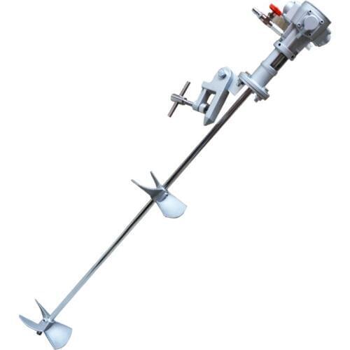 50 gallons portable pneumatic pressure plate Reversible variable speed blender, petroleum, chemical, paint mixer clamp