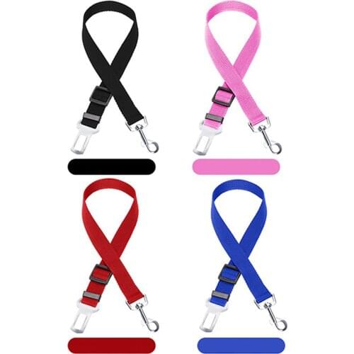 Pet Car Seat Belt Small Medium Dogs Adjustable Safety Rope Pet Leash Dog Cat Car Seat Belt Pet Supplies Dog Leash Safety Strap