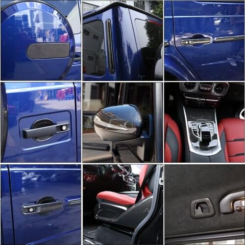 For Mercedes Benz G Class W463 ABS Carbon Fiber Car Interior Exterior decoration panel Stickers Car Accessories Car modification