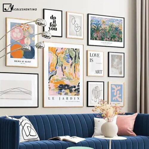 Hilma af Klint Artwork Retri Poster Abstract Landscape Art Paiting Canvas Print Motivational Text Wall Picture Modern Home Decor