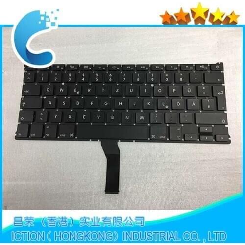 A1369 A1466 GR DE German Deutsch QWERTZ Keyboard for macbook air 13'' A1369 A1466 GR keyboard clavier without backlight
