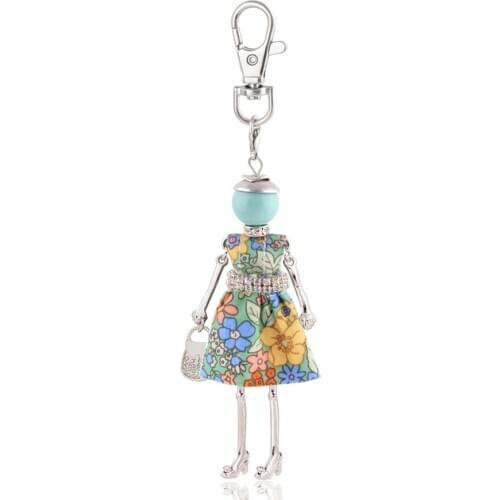 Fashion Keychain Charm Key Chain Bag Pendant Alloy Women Handmade Holder Lady Jewelry Accessory Wholesale