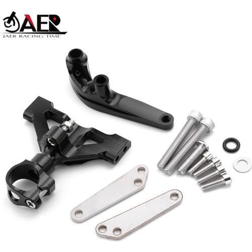 JAER CNC Damper Steering Stabilize Damper Bracket Mounting Holder for Kawasaki ZZR1400 ZX14R 2006-2016