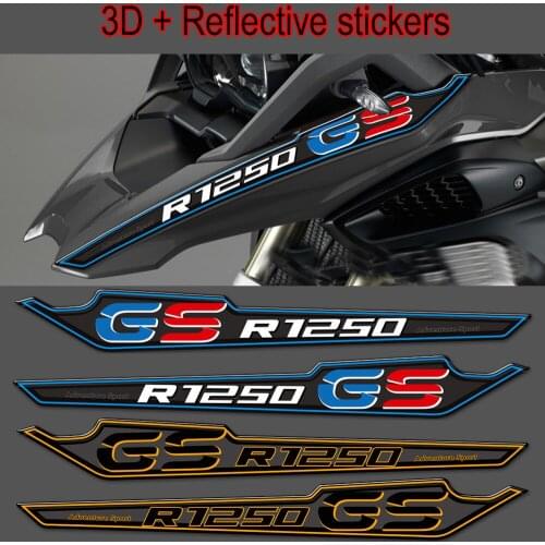 Motorcycle 3D Stickers For BMW R1250GS R1250 R 1250 GS HP Panel Fairing Fender Extension Wheel Extender ADV Adventure 2019 2020