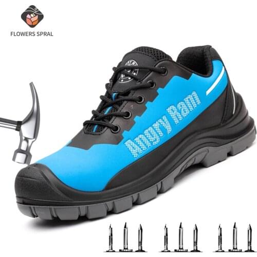 Mens Safety Steel Work Boots Toe Safety Breathable Safety Shoes Work Shoes Puncture-Proof Boots Unisex Construction Work Shoes