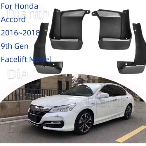 For Honda Accord 2016~2018 9th Gen Facelift Model Car Mudguard Anti-splash Anti-Fouling Front Rear Fender Accessories