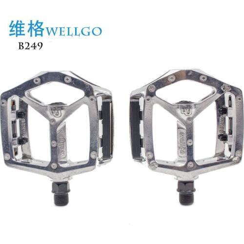 Wellgo B249 aluminum alloy mountain bike big tread skid light Bearing bicycle pedal road bike pedal Bicicleta pedal