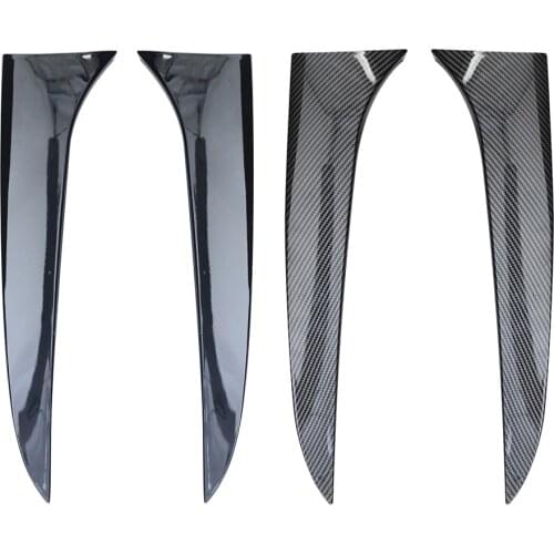 1 Pair Wing Canard Splitter Vertical Window Side Spoiler Bright black for BMW E84 X1 2009-2015 Stickers Car Styling Accessories