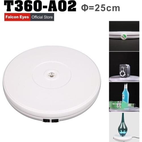 Falcon Eye 10" 25cm Led Turntable Light 360 Degree Electric Turntable for Photography Turntable Afford 10kg T360-A02