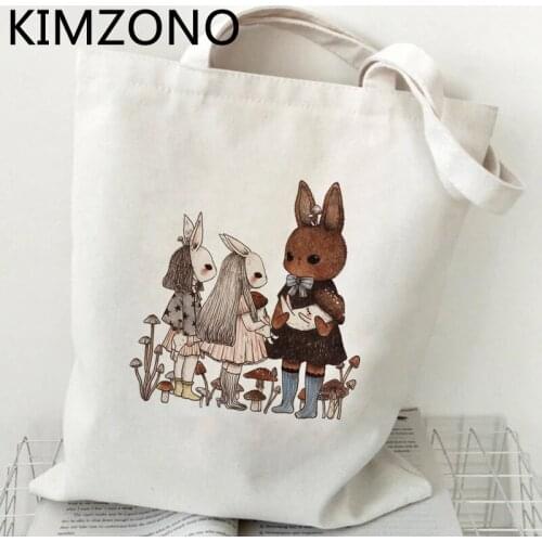 Mushroom shopping bag cotton shopper handbag jute bag bolso bolsa bag net reusable string sac toile