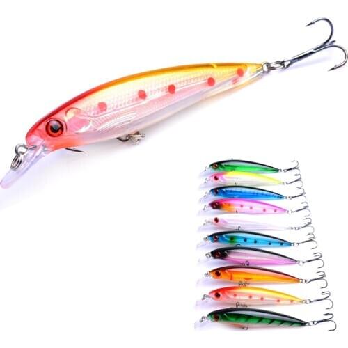 YUZI 1pcs Hard Bait 11CM/13.4G Minnow Fishing Lure 0.5-1.5M Diving depth Artificial Bait For Carp Fishing Wobbler pesca