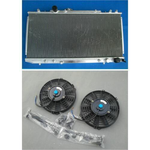 Factorcy price Aluminum Radiator +2*Fans For TOYOTA Celica GT4 ST185 3S-GTE 3SGTE 90 91 92 93 94 Manual