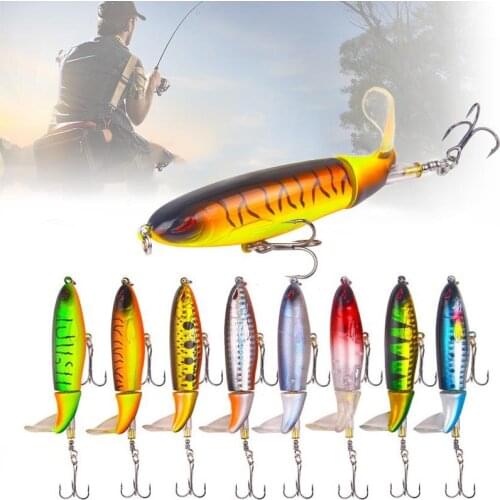 1pc 10cm random color minnow fishing lure with Wobbler Tail Hard Bait Crankbait Tackle Jerkbait