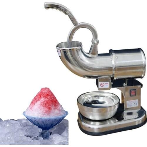110V 220V High Quality 180 Kg/H Double-blade Electric Stainless Steel Snow Cone Machine Ice Shaver Maker Ice Crusher Maker