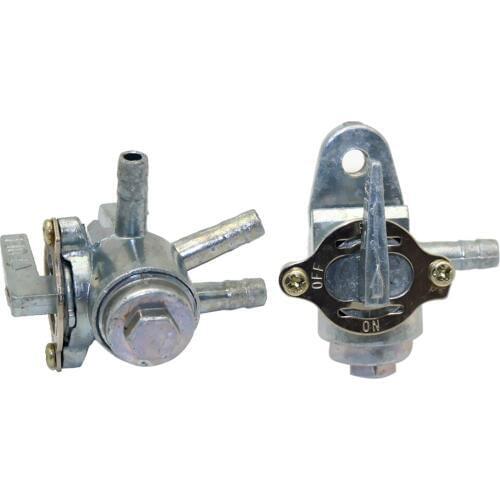 2-Pack 3 Way Petcock Fuel Tank Shut Off Valve for Motorcycle Dirt Bike ATV - Simple Installation