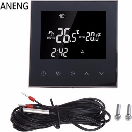 ANENG Thermoregulator LCD Touch Screen Heating Thermostat 16A for Electric Floor Heat