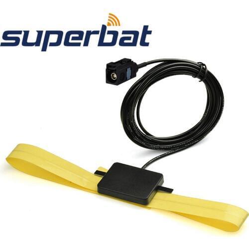Superbat DAB/DAB+Car Radios Aerial Internal Glass Mount of Fakra A Jack Connector for Alpine Ezi-DAB
