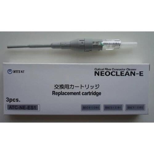 Free Shipping 1pcs NTT-AT replacement cartridge ATC-NE-ES1 for Neoclean-E ATC-NE-E1 Fiber Optic Smart Cleaner Pen LC/MU 1.25mm